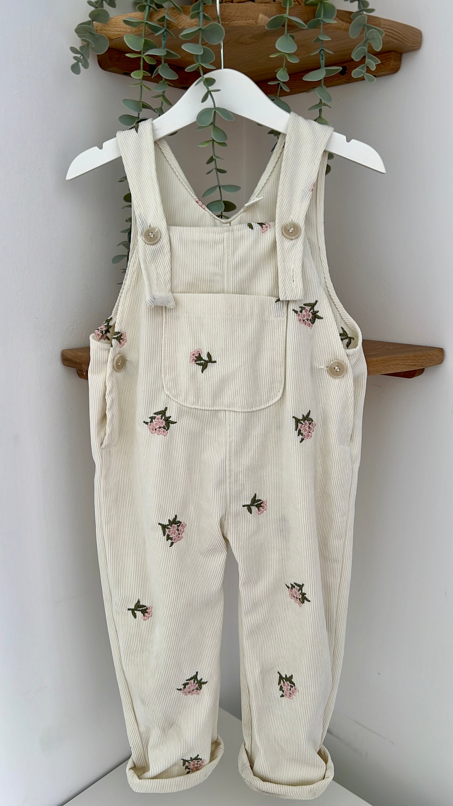 Floral Dungarees