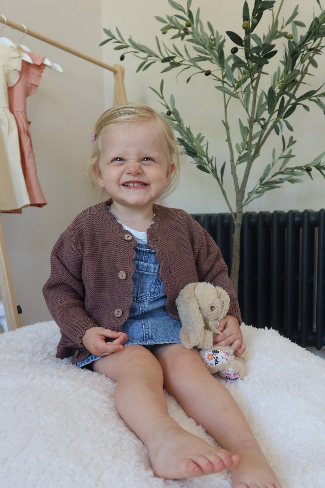 Brown Button-down Cardigan