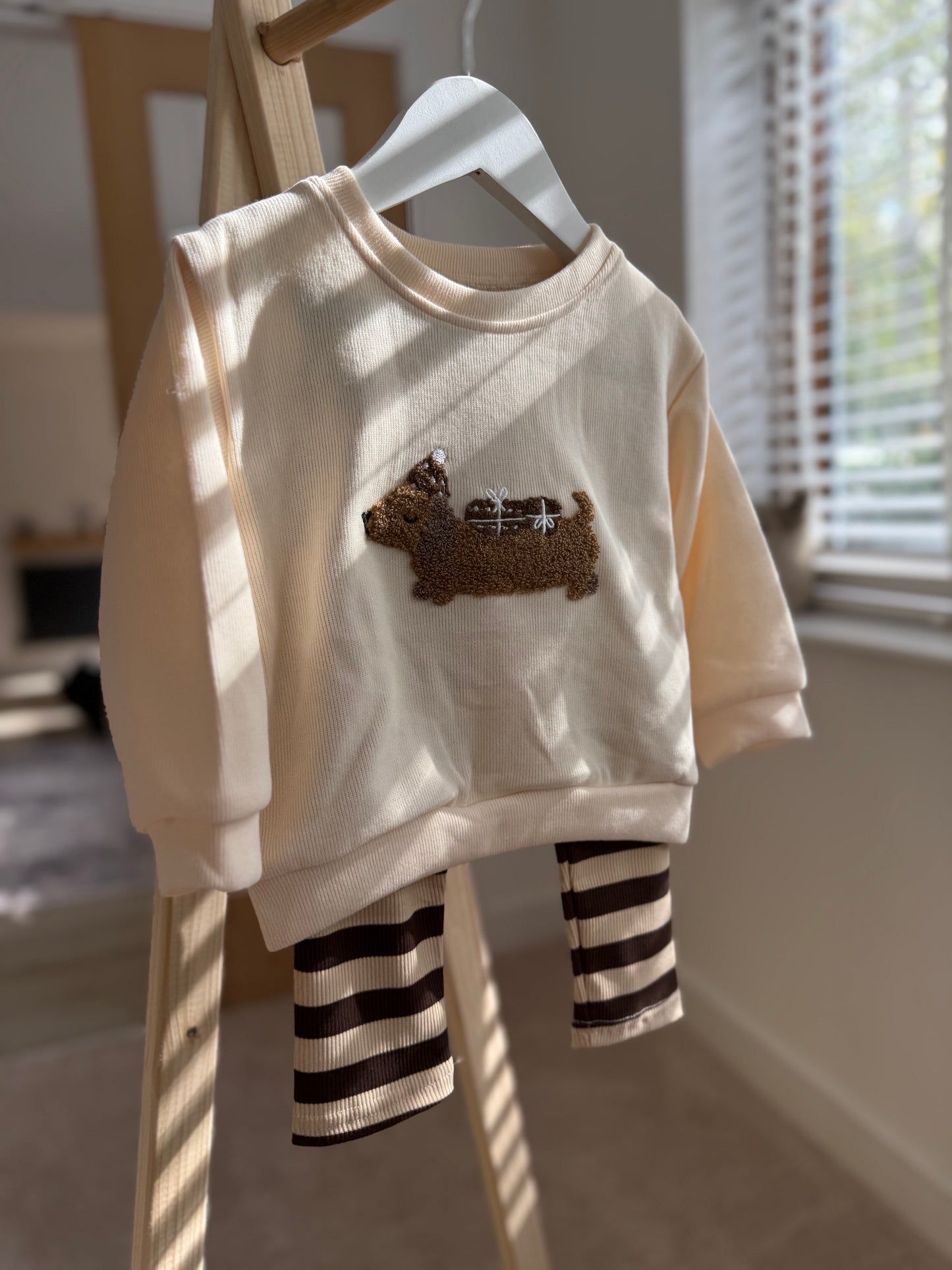 Two-Piece Festive Dachshund Set