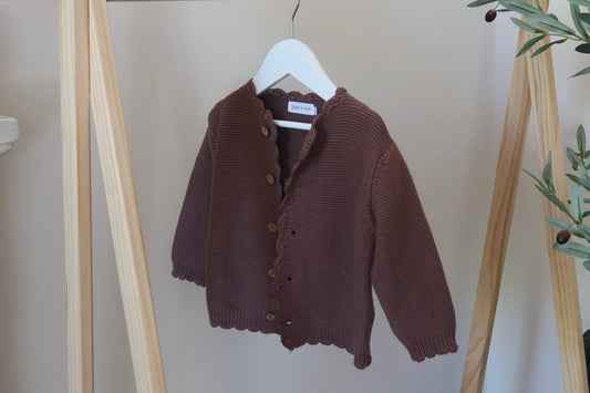 Brown Button-down Cardigan