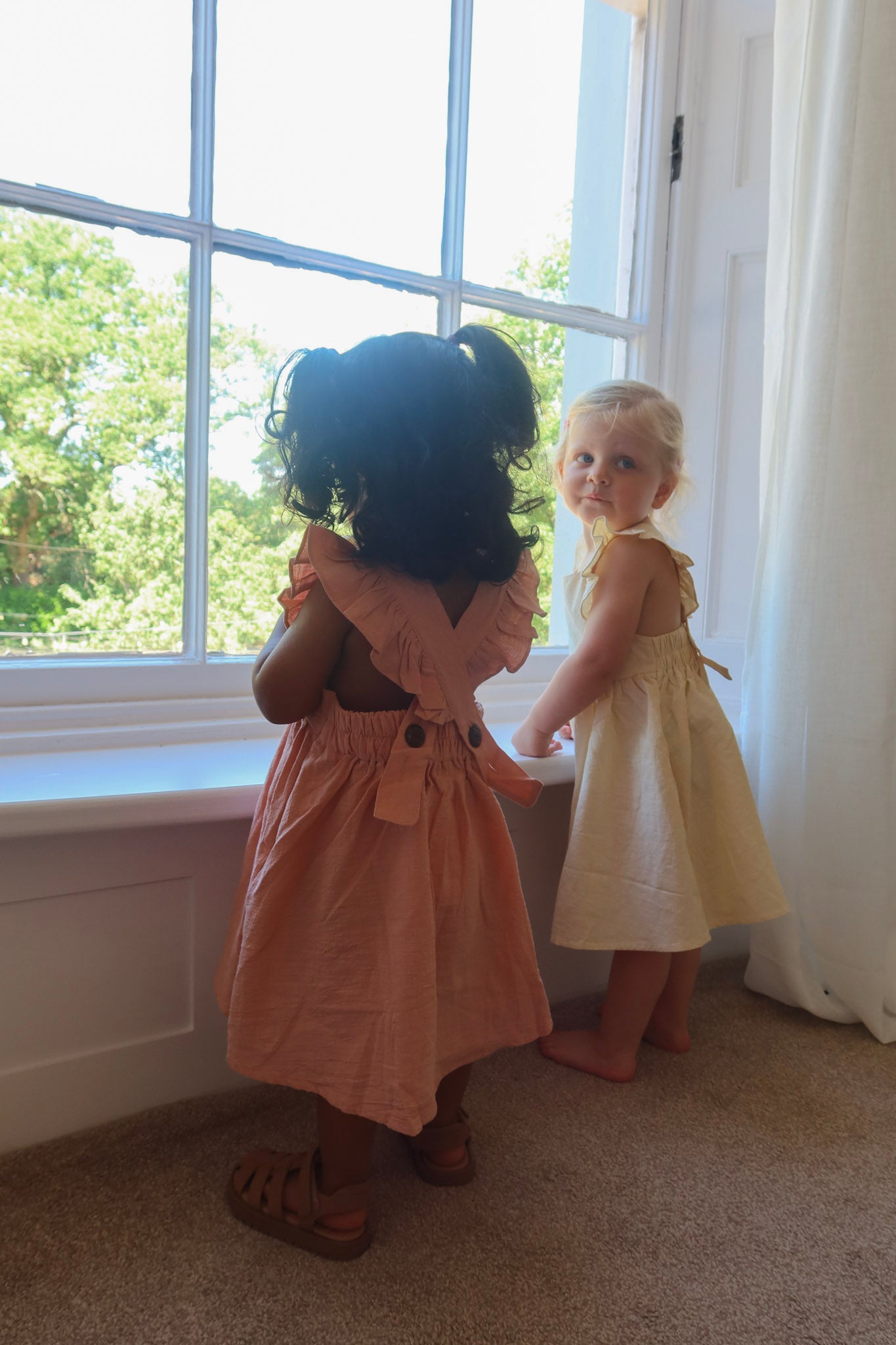 Pink Linen Dress