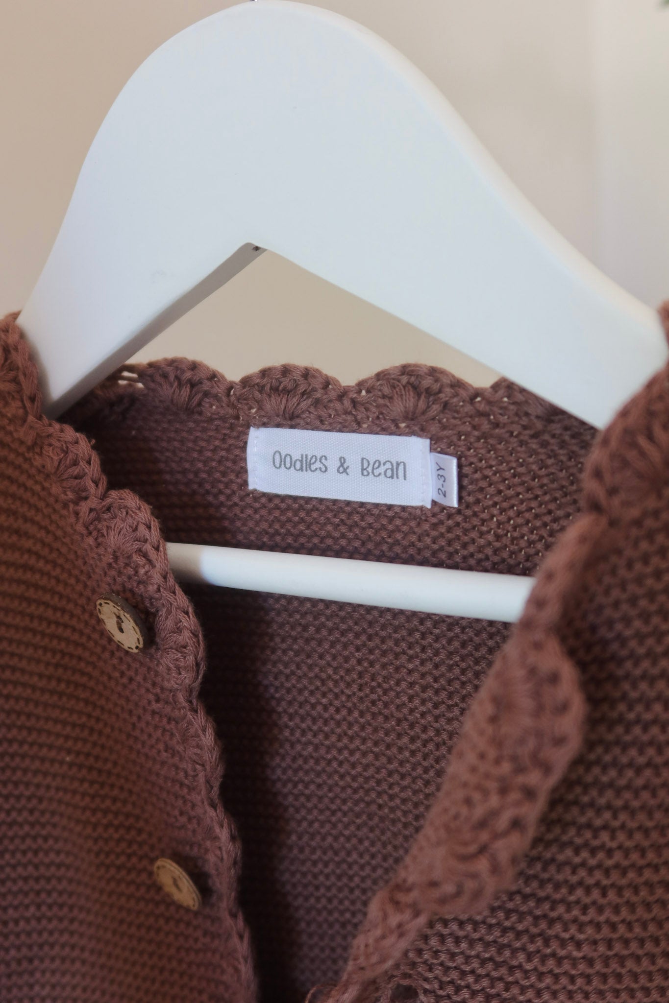 Brown Button-down Cardigan