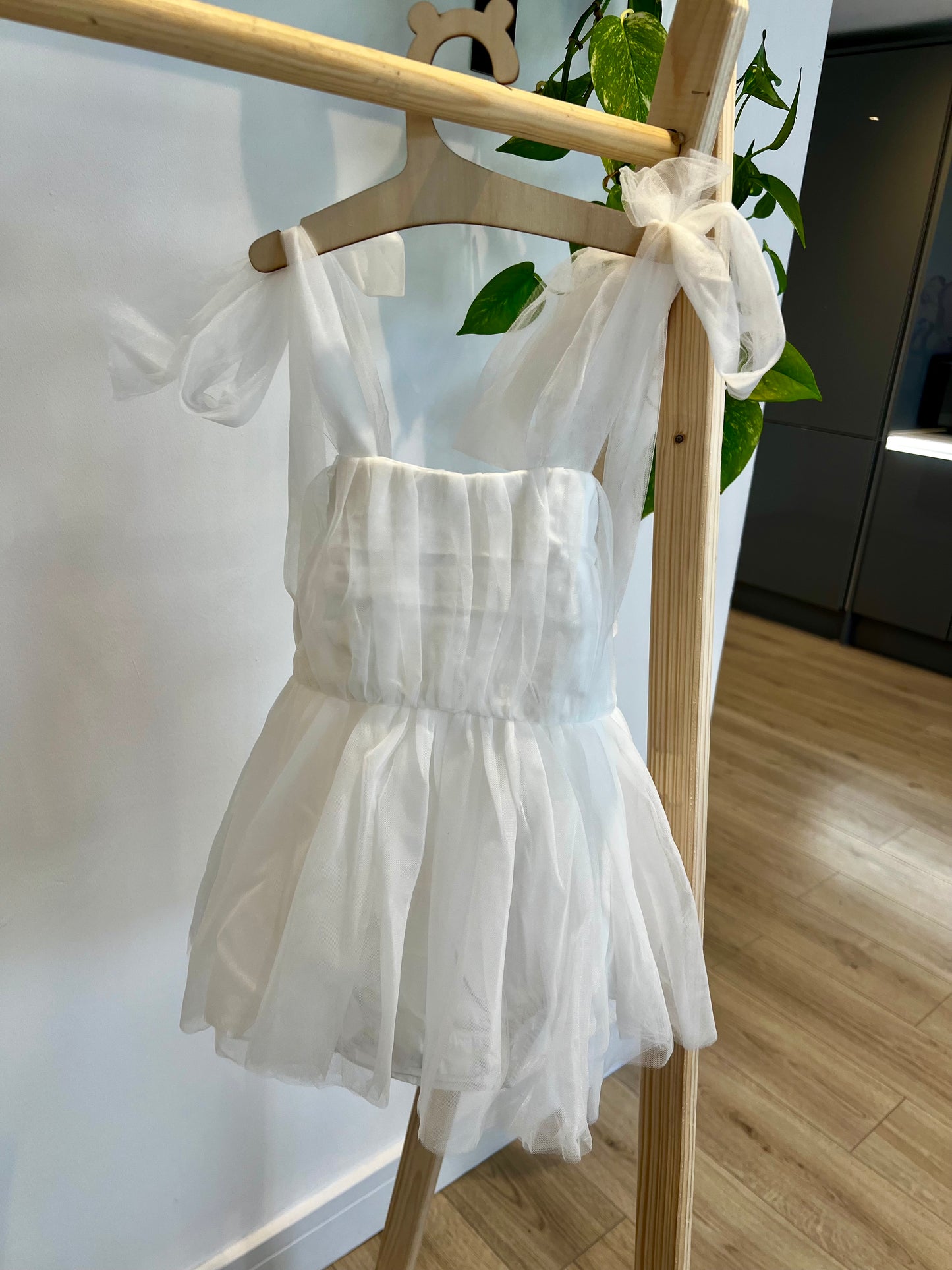 Graceful White Ballet Romper
