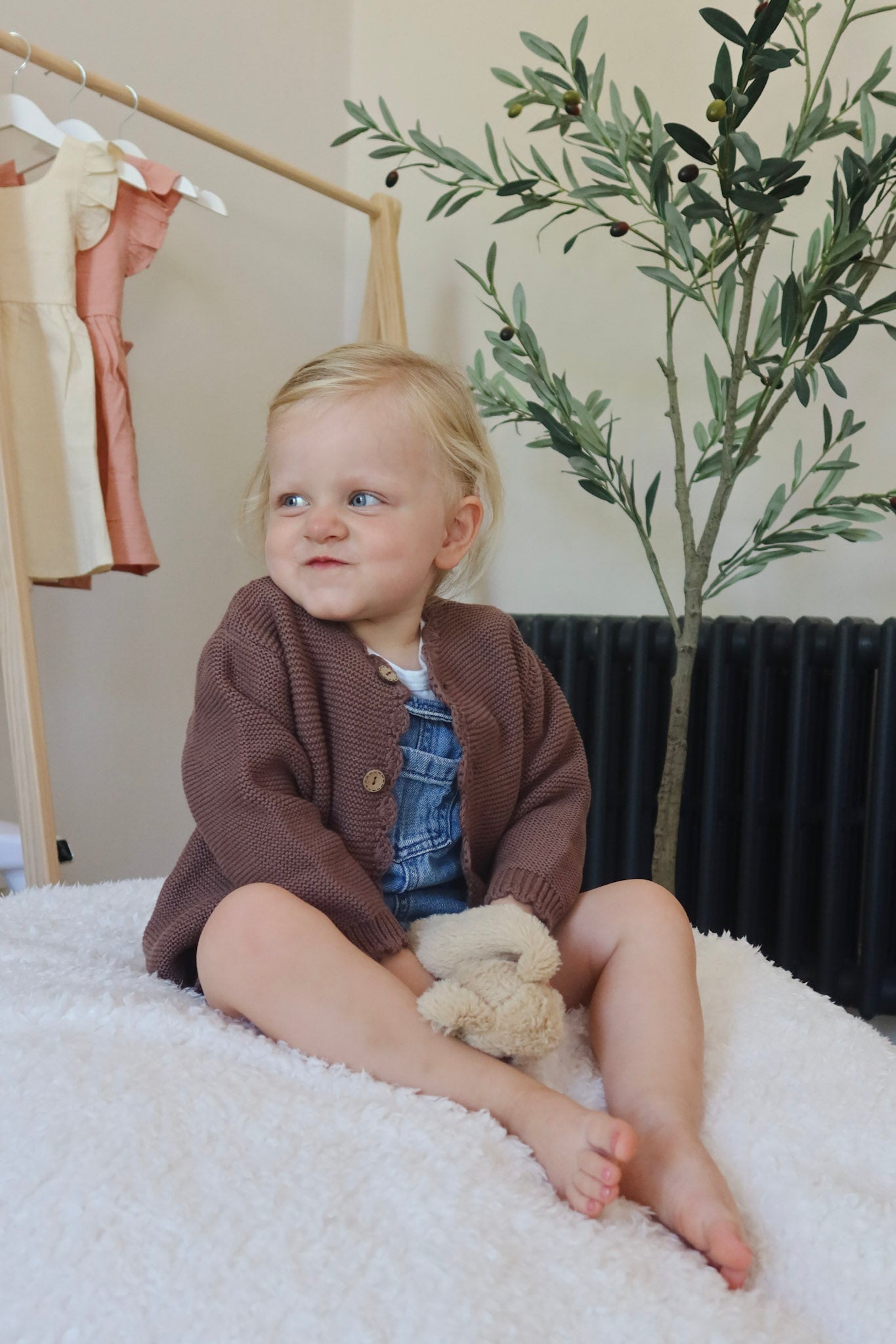 Brown Button-down Cardigan