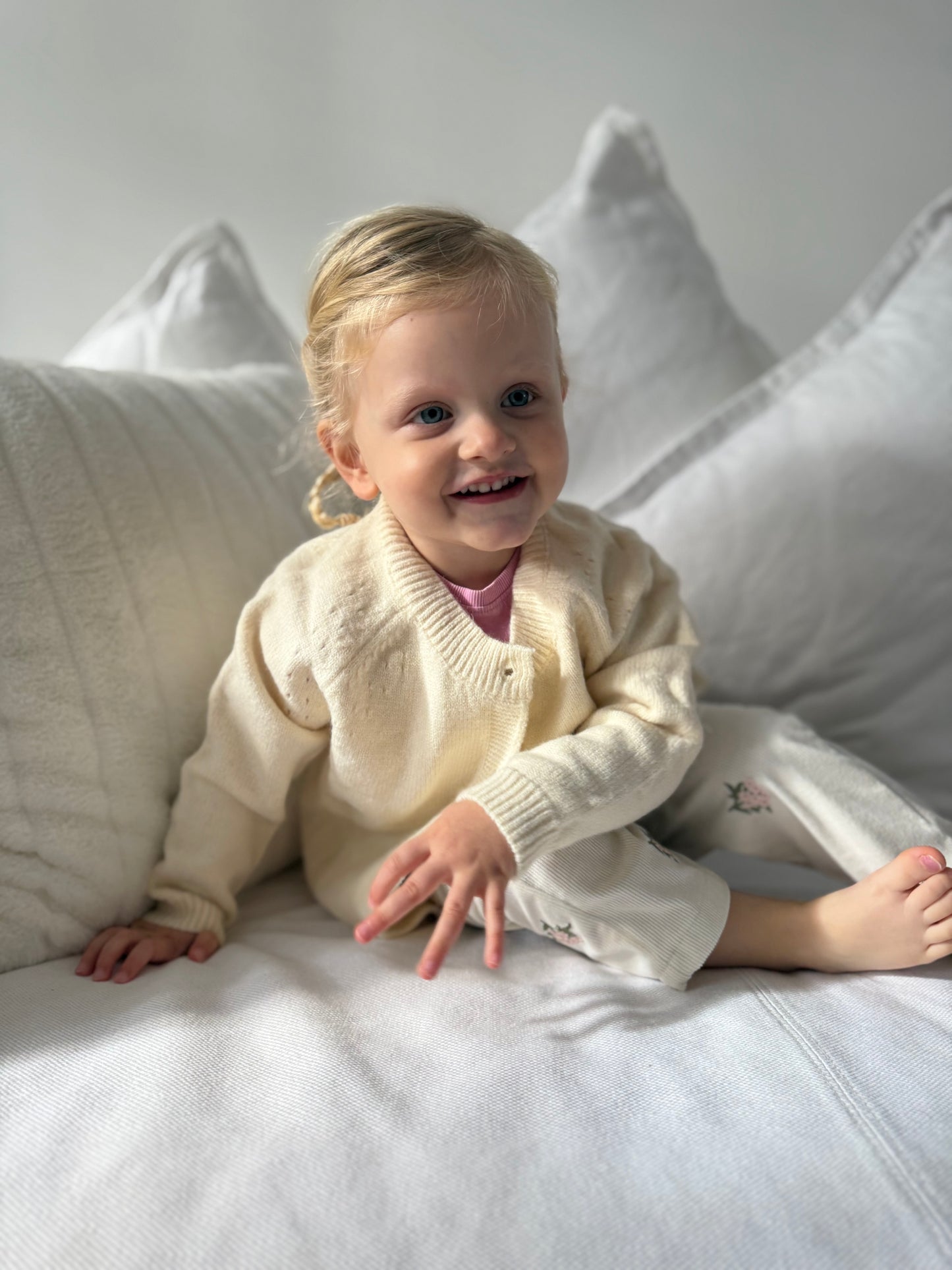 Warm Knit Cardi - Cream