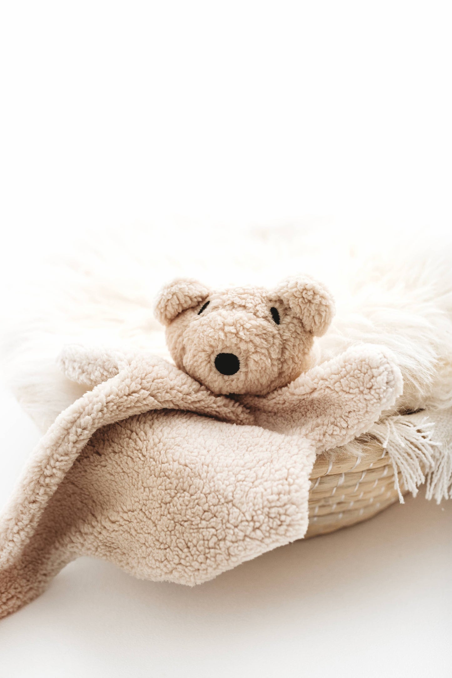 Cream snuggle bear