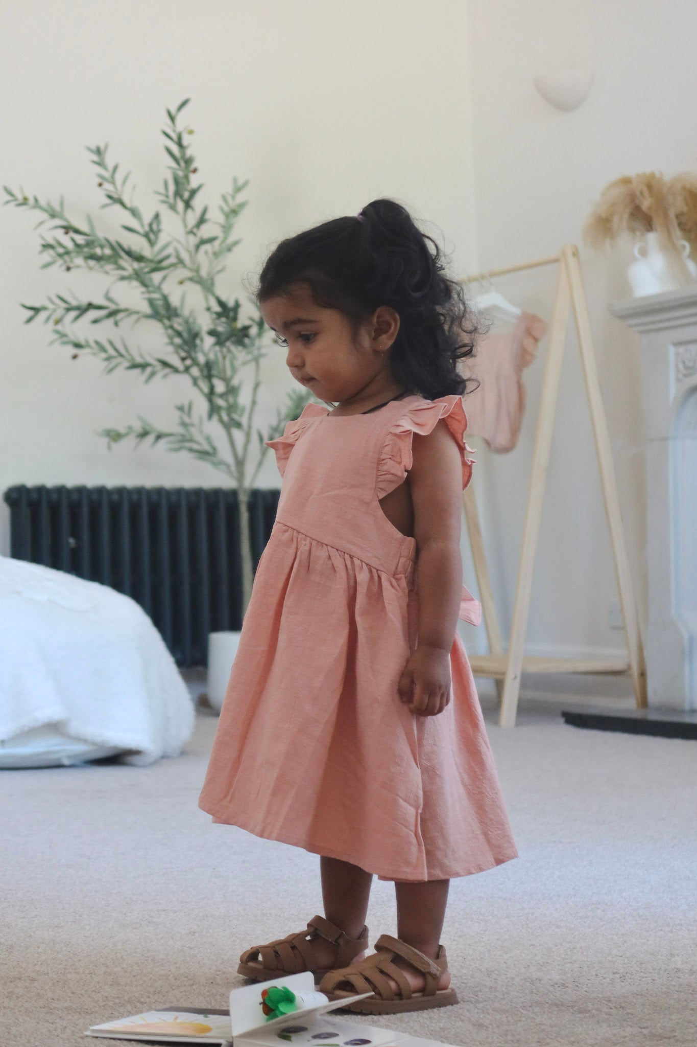 Pink Linen Dress