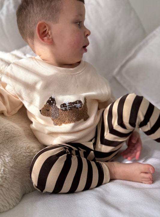 Two-Piece Festive Dachshund Set