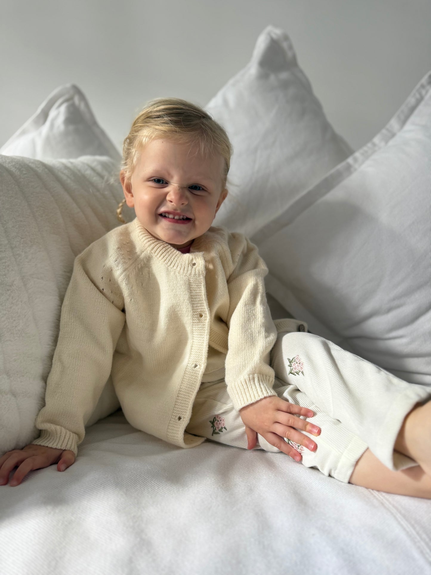 Warm Knit Cardi - Cream