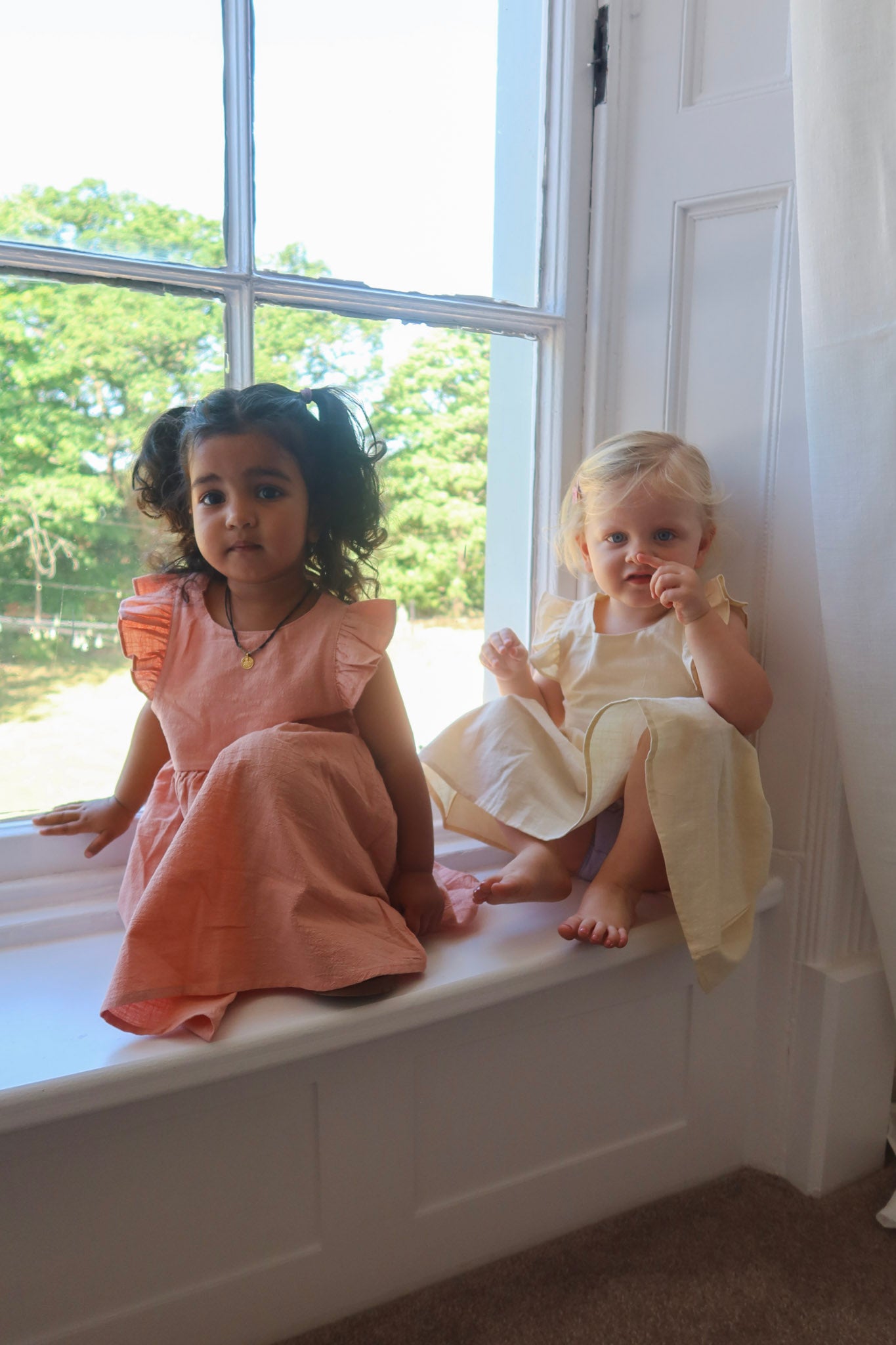 Buttermilk Linen Dress