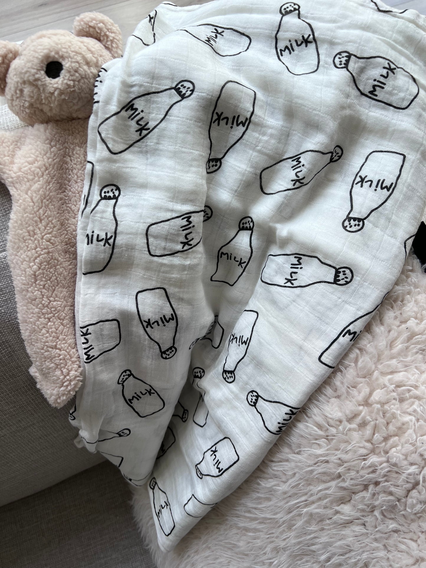Milk bottle Muslin